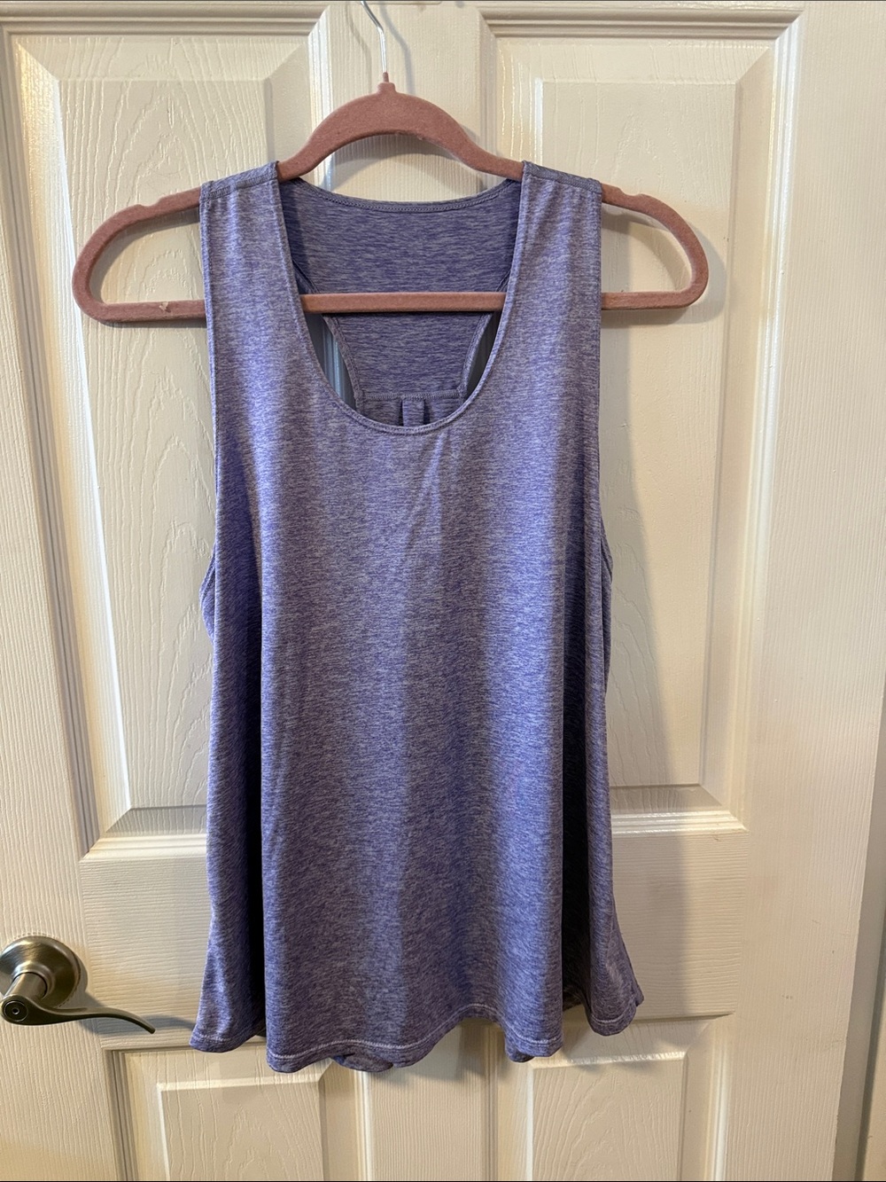 Purple Women's Scoop Neck Active Tank Top